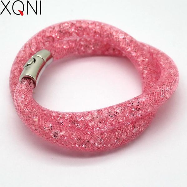 xqni brand jewelry women crystal bracelets princess rhinestone double braided wrap charm bracelet female bangles, Golden;silver
xqni brand jewelry women crystal bracelets princess rhinestone double braided wrap charm bracelet female bangles, Golden;silver