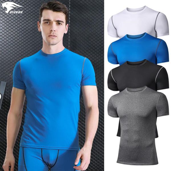 yinghu new men's short sleeve compression running t shirt quick dry gym fitness running sports tights sports clothing, Black;blue
yinghu new men's short sleeve compression running t shirt quick dry gym fitness running sports tights sports clothing, Black;blue