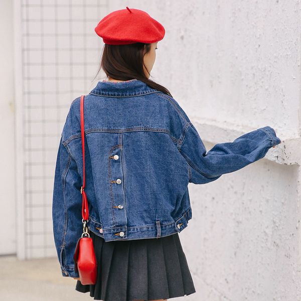 2018 women basic short denim jacket girls coat jeans jackets ladies loose outerwear harajuku coats boyfriend plus size clothes, Black;brown
2018 women basic short denim jacket girls coat jeans jackets ladies loose outerwear harajuku coats boyfriend plus size clothes, Black;brown