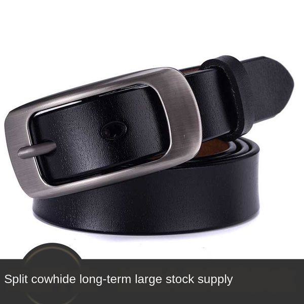 q3znl women's leather pure cowhide women's leather pure cowhide belt bare pin buckle casual simple all-match student wide fashion, Black;brown
q3znl women's leather pure cowhide women's leather pure cowhide belt bare pin buckle casual simple all-match student wide fashion, Black;brown