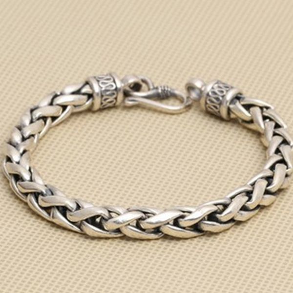 solid silver 925 thick chain bracelet men simple design 100% real 925 sterling silver vintage cool mens jewelry box gift, Black
solid silver 925 thick chain bracelet men simple design 100% real 925 sterling silver vintage cool mens jewelry box gift, Black