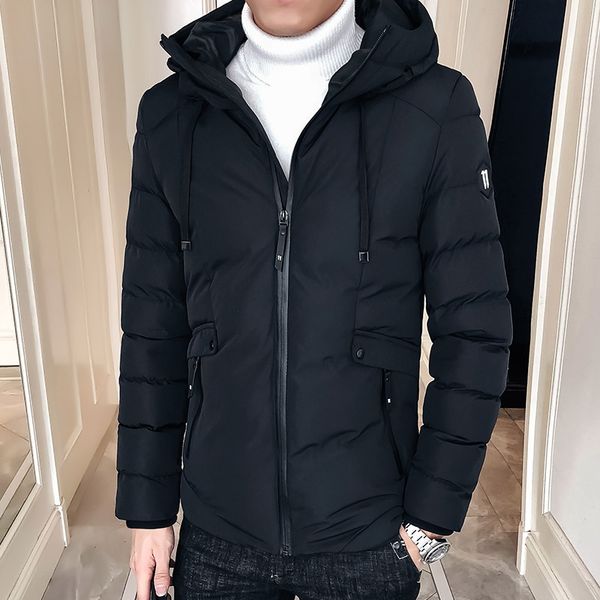 men's down & parkas 2021 winter jacket hooded lightweight cotton-padded trend for boys, Black
men's down & parkas 2021 winter jacket hooded lightweight cotton-padded trend for boys, Black