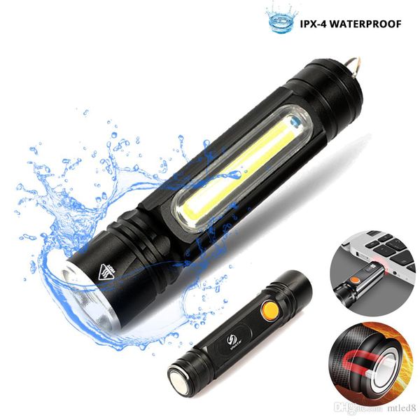 multifunctional led flashlight usb inside rechargeable battery powerful t6 torch side cob light design flashlight tail magnet
multifunctional led flashlight usb inside rechargeable battery powerful t6 torch side cob light design flashlight tail magnet
