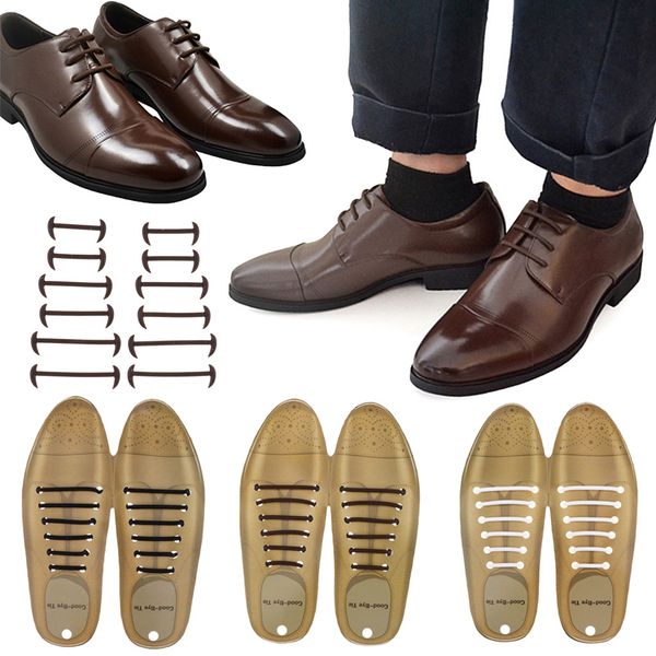 12pcs a set no tie shoe laces elastic silicone shoelaces for mens leather shoes, Black
12pcs a set no tie shoe laces elastic silicone shoelaces for mens leather shoes, Black