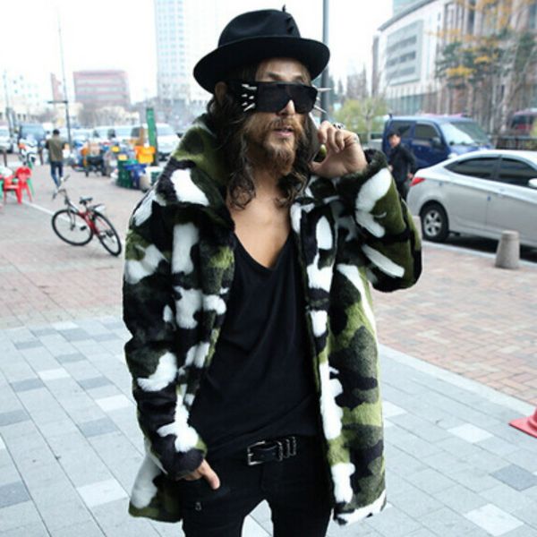 faux fur coat camouflage lapel jacket imitation fur warm windbreaker winter trench coats mixed color outwear 2018 bomber, Black
faux fur coat camouflage lapel jacket imitation fur warm windbreaker winter trench coats mixed color outwear 2018 bomber, Black