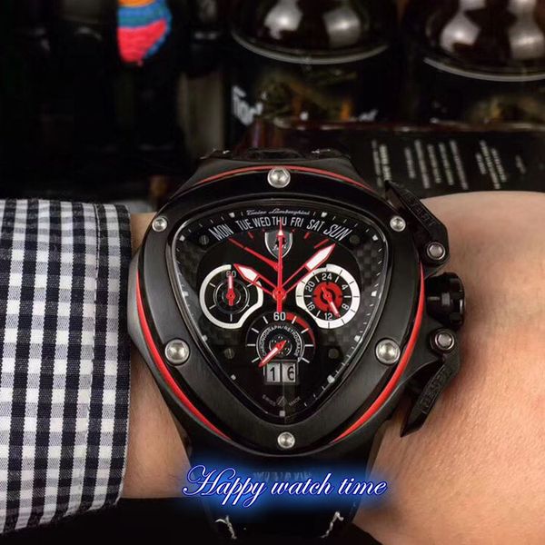 high version racing fashion special series unique design dial black steel case japan vk quartz movement mens watch leather strap watches, Slivery;brown
high version racing fashion special series unique design dial black steel case japan vk quartz movement mens watch leather strap watches, Slivery;brown