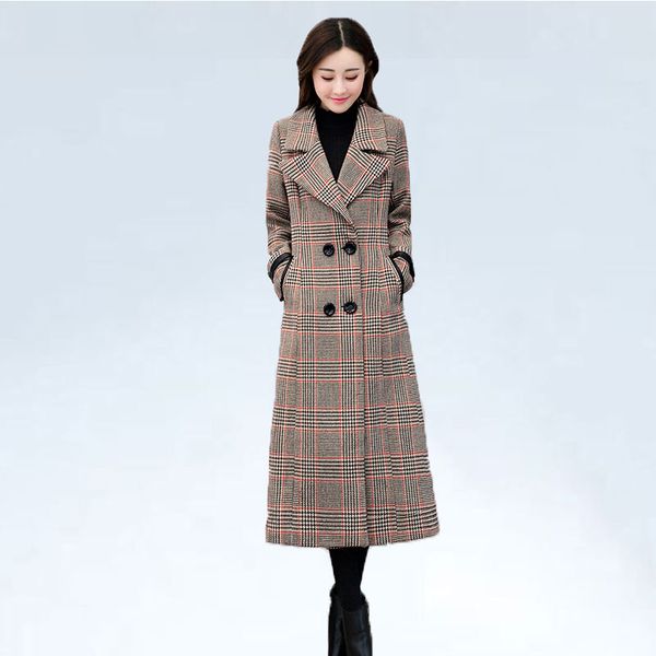spring autumn coat 2020 new plus size woolen coat female houndstooth thicken woolen jacket slim women winter jacket, Black
spring autumn coat 2020 new plus size woolen coat female houndstooth thicken woolen jacket slim women winter jacket, Black