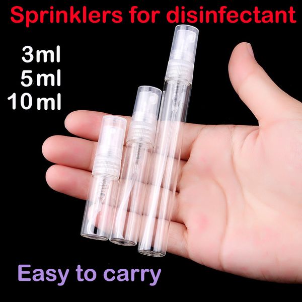 Sprinklers For Disinfectant 3ml 5ml 10ml Portable Alcohol Disinfection Superfine Spray Bottle Clear Empty Cosmetic Bottles Refillable
Sprinklers For Disinfectant 3ml 5ml 10ml Portable Alcohol Disinfection Superfine Spray Bottle Clear Empty Cosmetic Bottles Refillable