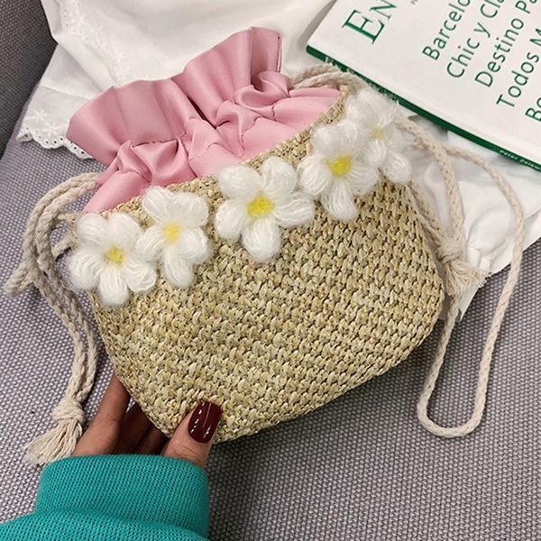 beach bag summer women's shoulder bag fashion straw flowers contrast color drawstring bucke bags taschen women #20
beach bag summer women's shoulder bag fashion straw flowers contrast color drawstring bucke bags taschen women #20