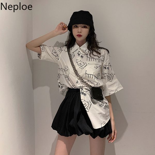 neploe graffiti print blouse women spring 2020 fashion turn down collar single breasted shirts loose casual female 1a332, White
neploe graffiti print blouse women spring 2020 fashion turn down collar single breasted shirts loose casual female 1a332, White