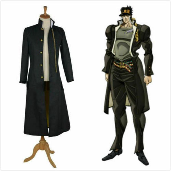 jojo's bizarre adventure jotaro kujo cosplay costume jacket halloween, Black;red
jojo's bizarre adventure jotaro kujo cosplay costume jacket halloween, Black;red