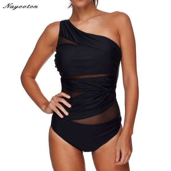 one piece swimsuit women 2019 black hollowed out summer beachwear lace one shoulder swimwear bathing bodysuit plus size 3xl, White;black
one piece swimsuit women 2019 black hollowed out summer beachwear lace one shoulder swimwear bathing bodysuit plus size 3xl, White;black