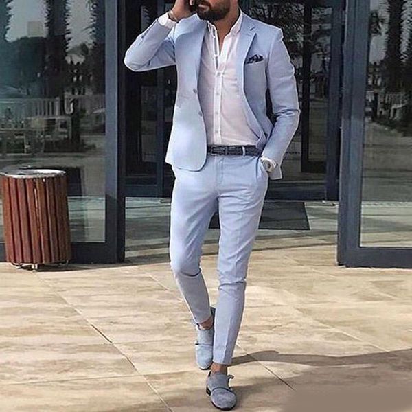 summer blue men suits wedding gentlemen bridegroom suit slim fit groom tuxedos men's classic suit men blazers prom party 2 pieces, Black;gray
summer blue men suits wedding gentlemen bridegroom suit slim fit groom tuxedos men's classic suit men blazers prom party 2 pieces, Black;gray