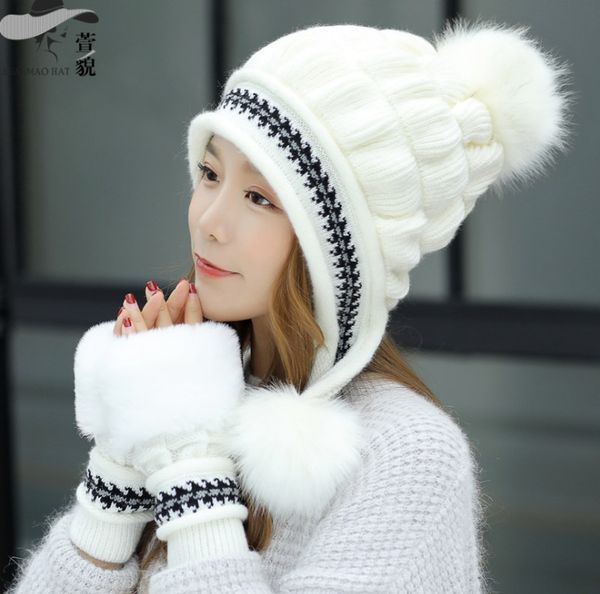 winter hat korean version female casual knit hat cute hair ball cap thick warm earmuffs outdoor cycling fur, Blue;gray
winter hat korean version female casual knit hat cute hair ball cap thick warm earmuffs outdoor cycling fur, Blue;gray