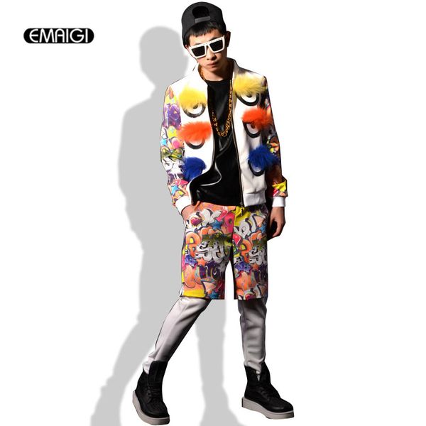 custom stage show costumes men fashion casual hip-hop jacket graffiti big eyes splice coat nightclub singer dj costumes, Black;brown
custom stage show costumes men fashion casual hip-hop jacket graffiti big eyes splice coat nightclub singer dj costumes, Black;brown