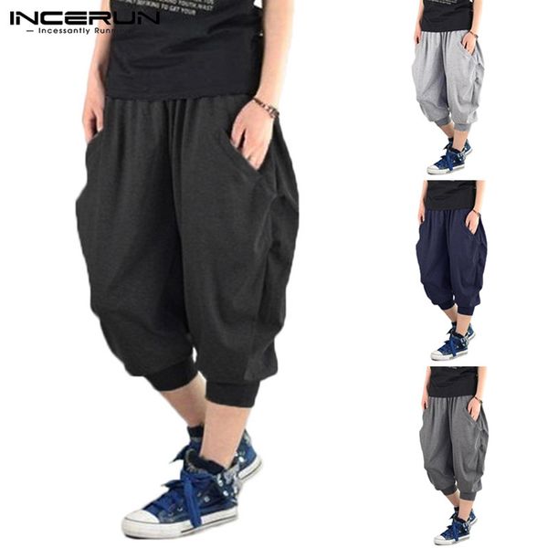 incerun solid color мужчина sweatpants гаремного hiphop теленок длина брюки для мужчин мешковатого сыпучего фитнеса jogger танец elastic cuf, Black
incerun solid color мужчина sweatpants гаремного hiphop теленок длина брюки для мужчин мешковатого сыпучего фитнеса jogger танец elastic cuf, Black