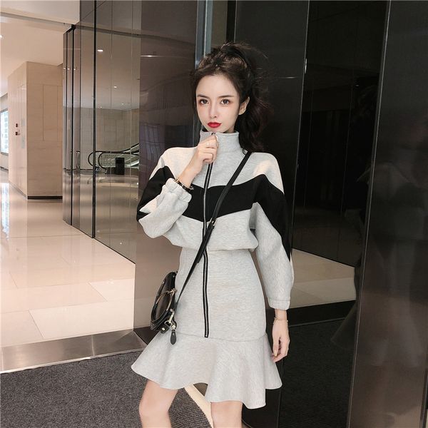 niche design dress 2020 autumn new fashion korean style temperament waist slimming fishtail skirt womens dress, White;black
niche design dress 2020 autumn new fashion korean style temperament waist slimming fishtail skirt womens dress, White;black