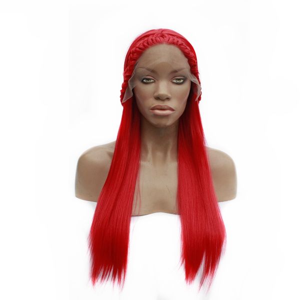 braided lace front wig long straight fiber hair braids wig for cosplay party heat resistant glueless synthetic fiber, Black
braided lace front wig long straight fiber hair braids wig for cosplay party heat resistant glueless synthetic fiber, Black