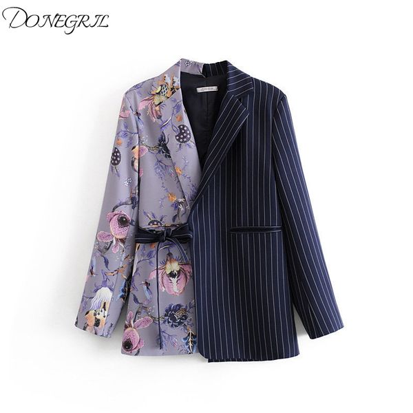 women's suits & blazers autumn stylish striped patchwork office lady coat women 2021 notched collar long sleeve chic blazer outerwear f, White;black
women's suits & blazers autumn stylish striped patchwork office lady coat women 2021 notched collar long sleeve chic blazer outerwear f, White;black