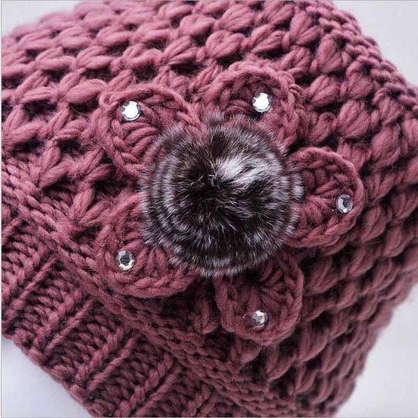 ymsaid classical fur flowers thicker cashmere beanie cap women's winter autumn knitted hats female hat beanie, Blue;gray
ymsaid classical fur flowers thicker cashmere beanie cap women's winter autumn knitted hats female hat beanie, Blue;gray