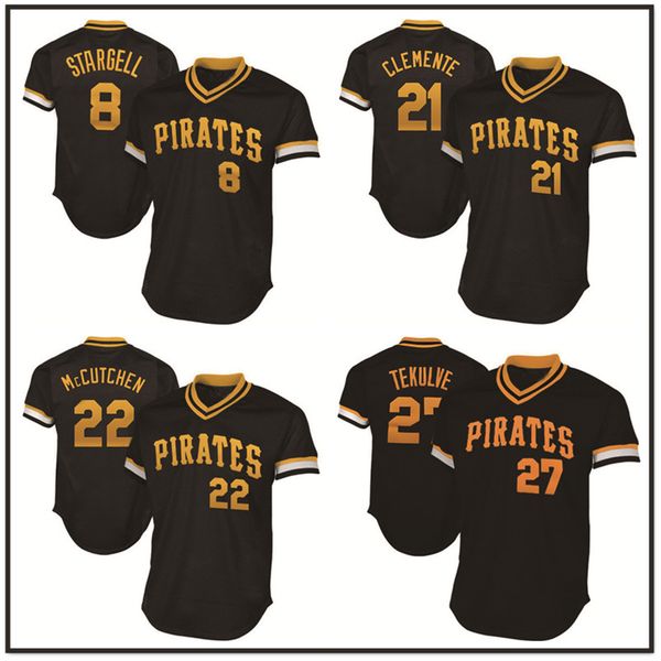 Men's 8 Stargell Majestic Pittsburgh 21 Roberto Clemente Pirates Jersey 22 29 Francisco Cervelli 27 Kent Tekulve Black Retro jerseys
Men's 8 Stargell Majestic Pittsburgh 21 Roberto Clemente Pirates Jersey 22 29 Francisco Cervelli 27 Kent Tekulve Black Retro jerseys