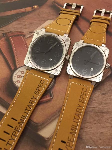 outdoor quartz movement black number highgrade mens watches wide brown leather strap silver stainless steel case wristwatches, Slivery;brown
outdoor quartz movement black number highgrade mens watches wide brown leather strap silver stainless steel case wristwatches, Slivery;brown