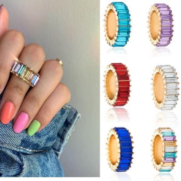 2019 new colorful zircon crystal rings for women engagement wedding fashion jewelry round anillos gifts, Slivery;golden
2019 new colorful zircon crystal rings for women engagement wedding fashion jewelry round anillos gifts, Slivery;golden