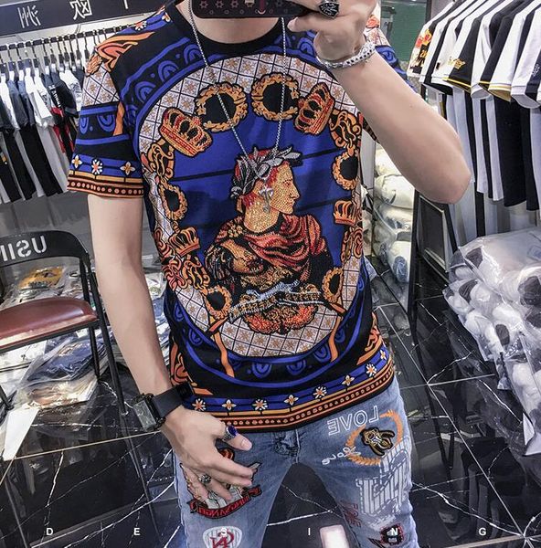 european style 2020 summer new men's heavy industry stamping short sleeve t-shirt fashion european printed short sleeve men 02, White;black
european style 2020 summer new men's heavy industry stamping short sleeve t-shirt fashion european printed short sleeve men 02, White;black