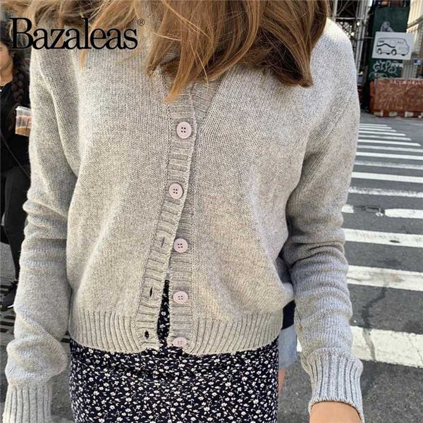 bazaleas vintage women pull femme elegant v neck sweater women streetwear knitted cardigan ropa mujer, White
bazaleas vintage women pull femme elegant v neck sweater women streetwear knitted cardigan ropa mujer, White