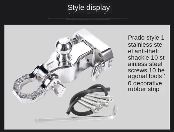 for new style stainless steel trailer hook prado prado hover h9 off-road modification trailer hook
for new style stainless steel trailer hook prado prado hover h9 off-road modification trailer hook