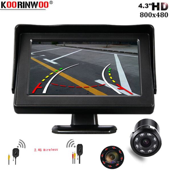 koorinwoo intelligent dynamic trajectory moving guide wireless 2.4g car backup rear view camera + 4.3 inch screen mirror monitor
koorinwoo intelligent dynamic trajectory moving guide wireless 2.4g car backup rear view camera + 4.3 inch screen mirror monitor