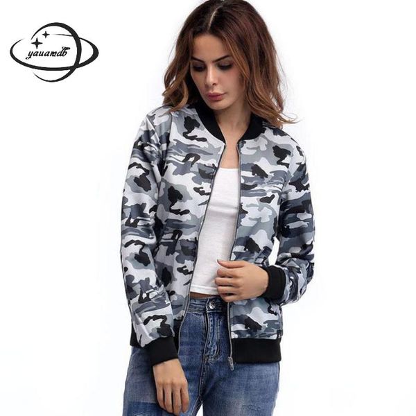 womens jackets spring autumn female coats clothing zipper o-neck camouflage slim streetwear ladies outerwear clothes y46, Black;brown
womens jackets spring autumn female coats clothing zipper o-neck camouflage slim streetwear ladies outerwear clothes y46, Black;brown