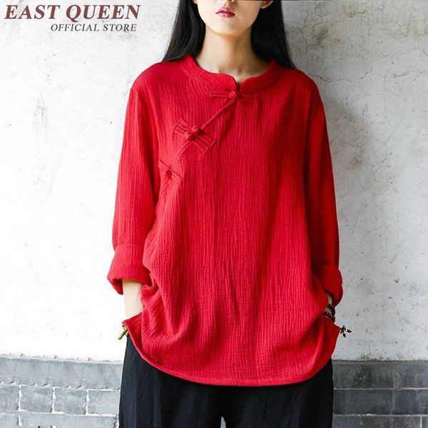chinese traditional costume cheongsam linen shirt women elegant cotton and linen mandarin collar blouses aa2510 yq, Red
chinese traditional costume cheongsam linen shirt women elegant cotton and linen mandarin collar blouses aa2510 yq, Red