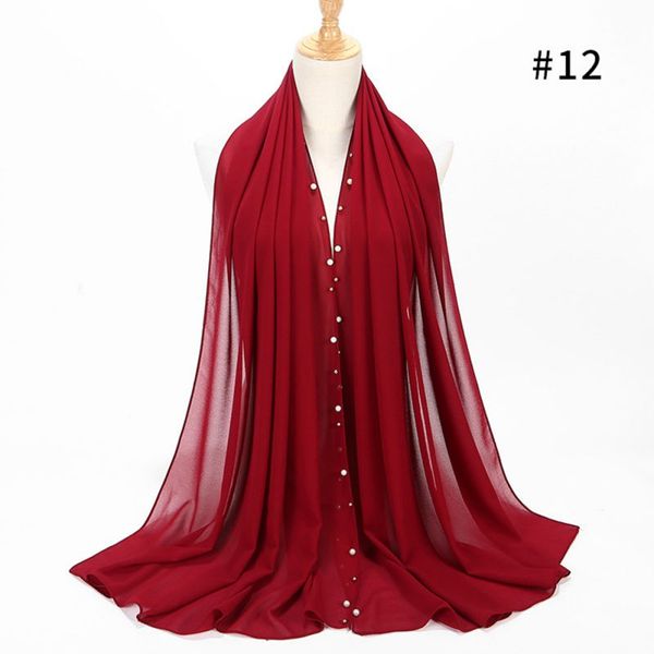 chiffon women's hijabs muslim shawls woman's head hijab scarf stylish double pearl hijab, Red
chiffon women's hijabs muslim shawls woman's head hijab scarf stylish double pearl hijab, Red