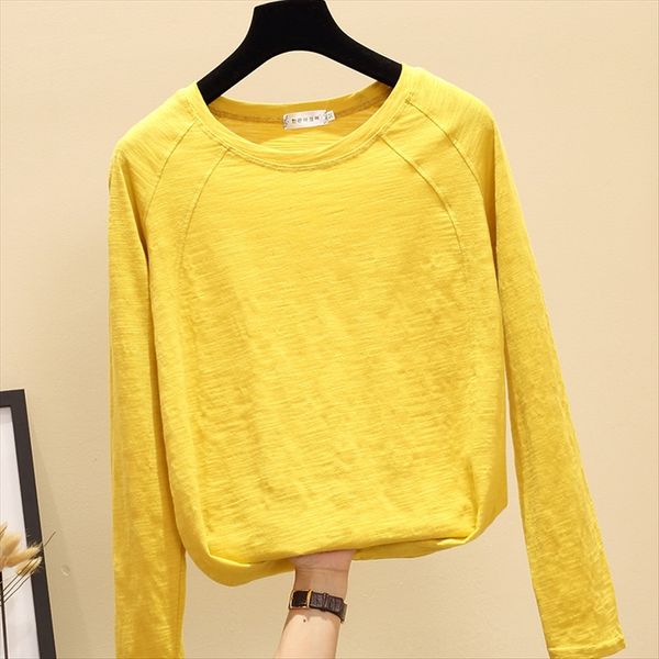 solid color bamboo cotton long-sleeved t- t-shirt female loose student autumn bfwind base shirt female all-match, White
solid color bamboo cotton long-sleeved t- t-shirt female loose student autumn bfwind base shirt female all-match, White