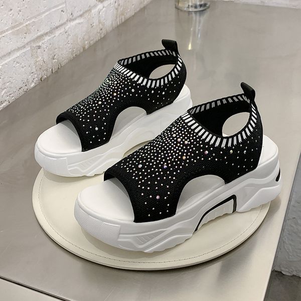 sandals women summer mesh platform casual sneakers flat hollow soft bottom casual sandals women, Black
sandals women summer mesh platform casual sneakers flat hollow soft bottom casual sandals women, Black