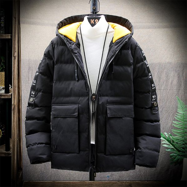 2019 new cotton men workwear coat winter short large pocket design padded et winter down cotton-padded clothes, Black
2019 new cotton men workwear coat winter short large pocket design padded et winter down cotton-padded clothes, Black