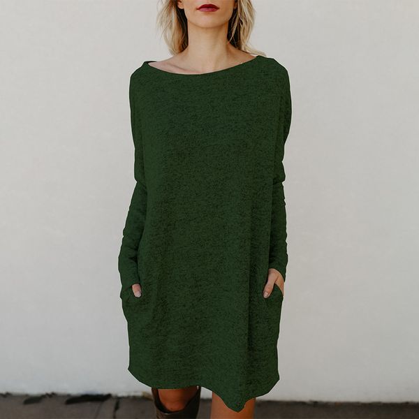 casual dresses women's pocket knit dress dating shoulder long sleeve skirt large size six color red black gray
casual dresses women's pocket knit dress dating shoulder long sleeve skirt large size six color red black gray