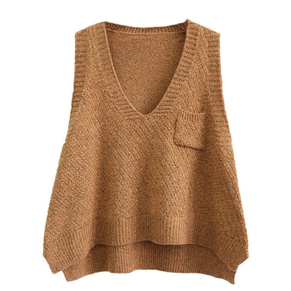 women's vests korean v-neck sweater sleeveless vest short pocket loose large size solid color female coat e109, Black;white
women's vests korean v-neck sweater sleeveless vest short pocket loose large size solid color female coat e109, Black;white