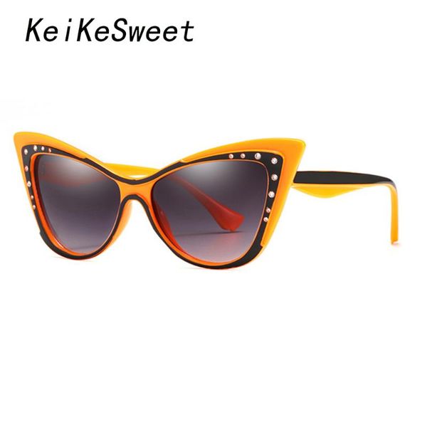 keikesweet 2020 designer crystal mirror sunglasses women cat eye rays vintage new lady sun glasses uv400, White;black
keikesweet 2020 designer crystal mirror sunglasses women cat eye rays vintage new lady sun glasses uv400, White;black