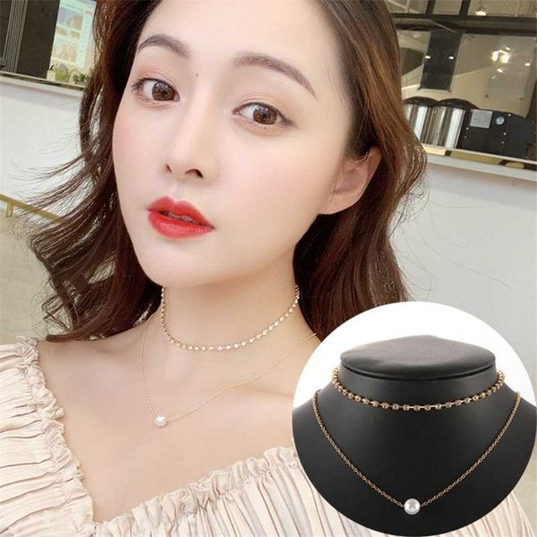 luokey fashion double layer choker necklace for women simple imitation pearl pendant necklace bijoux femme for mothers day gifts, Silver
luokey fashion double layer choker necklace for women simple imitation pearl pendant necklace bijoux femme for mothers day gifts, Silver