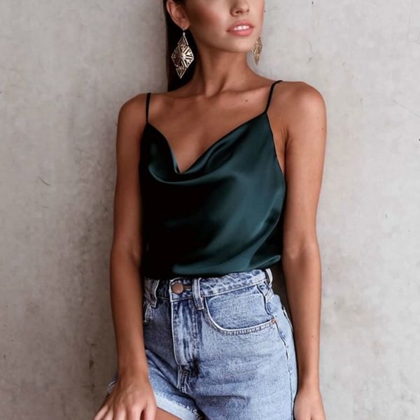 women vest summer fashion camisole solid color u-neck imitation silk loose type size s to xxl ladies summer inner clothes, White
women vest summer fashion camisole solid color u-neck imitation silk loose type size s to xxl ladies summer inner clothes, White