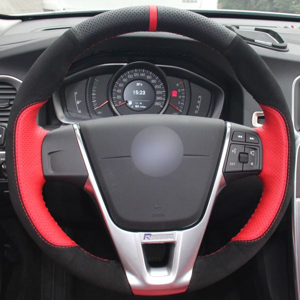 black red natural leather black suede red marker car steering wheel cover for volvo s60 v40 v60 v70 2014 xc60
black red natural leather black suede red marker car steering wheel cover for volvo s60 v40 v60 v70 2014 xc60