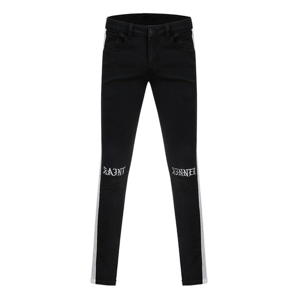jeans pants of men 2019 men cothes denim embroidery cotton straight hole pocket trouser distressed pant c0311, Black
jeans pants of men 2019 men cothes denim embroidery cotton straight hole pocket trouser distressed pant c0311, Black