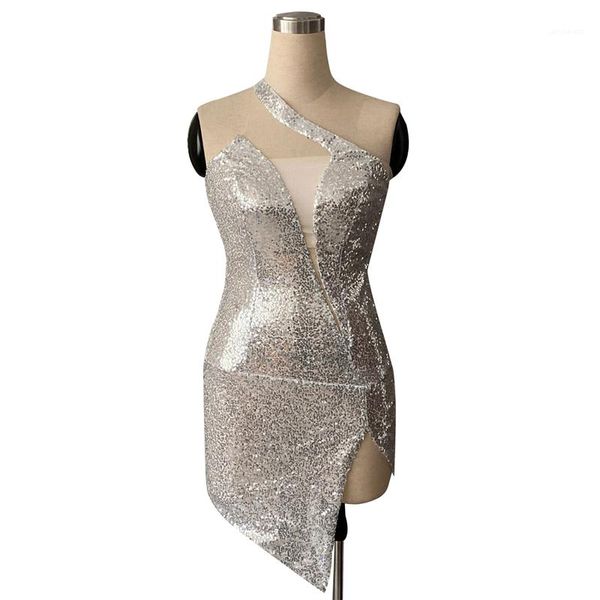dresses one shoulder deep v female party dresses skinny split solid ladies dresses womens sequins bodycon, White;black
dresses one shoulder deep v female party dresses skinny split solid ladies dresses womens sequins bodycon, White;black