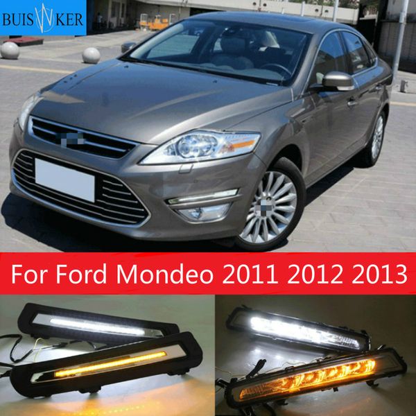 1pair drl for mondeo 2011 2012 2013 daytime running lights fog head lamp cover with yellow turn signal
1pair drl for mondeo 2011 2012 2013 daytime running lights fog head lamp cover with yellow turn signal