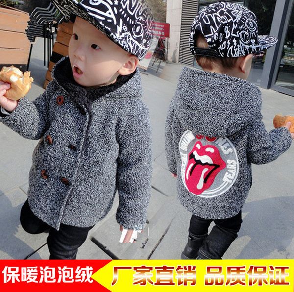 2019 korean-style autumn boy's girls' wool coat brushed and thick big tongue cotton-padded clothes childrenswear, Blue;gray
2019 korean-style autumn boy's girls' wool coat brushed and thick big tongue cotton-padded clothes childrenswear, Blue;gray