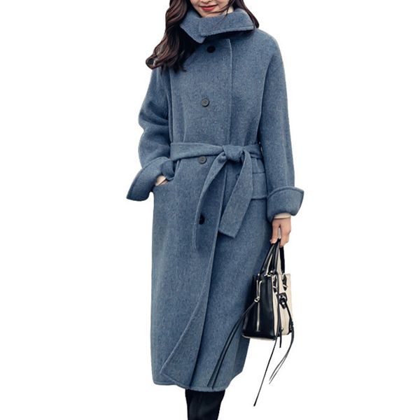 xuxi autumn winter woolen female lapel overcoat girls long sleeve 2019 smog blue two-sided cashmere loose wool coat fz0132, Black
xuxi autumn winter woolen female lapel overcoat girls long sleeve 2019 smog blue two-sided cashmere loose wool coat fz0132, Black