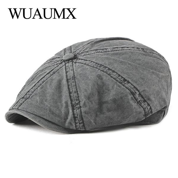 wuaumx casual eight-blade cap octagonal hats for men newsboy caps painters hats cotton berets herringbone flat caps gavroche, Blue;gray
wuaumx casual eight-blade cap octagonal hats for men newsboy caps painters hats cotton berets herringbone flat caps gavroche, Blue;gray