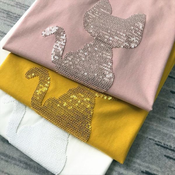 amazing heavy industry knock embroidered jacket cotton t-shirt cute exquisite ~ embroidery sequins cute cat pure cotton t-shirt female s, White
amazing heavy industry knock embroidered jacket cotton t-shirt cute exquisite ~ embroidery sequins cute cat pure cotton t-shirt female s, White